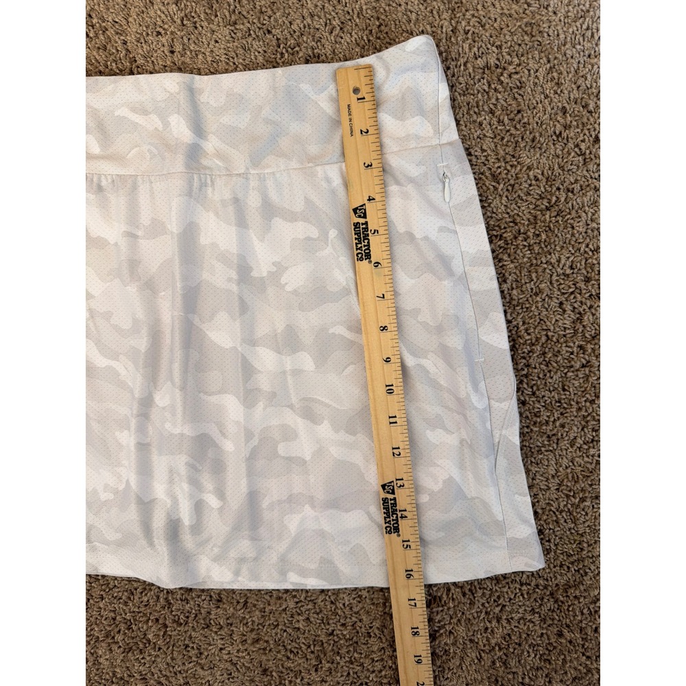 RBX Womens Camo Active Skort Grey White Tennis Golf Skirt Size Large Pockets - Picture 8 of 8